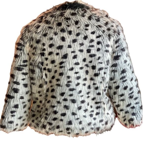 SAFARI BY IMPOSTER Faux Snow Leopard Bolero/Cropped Jacket - Picture 5 of 10
